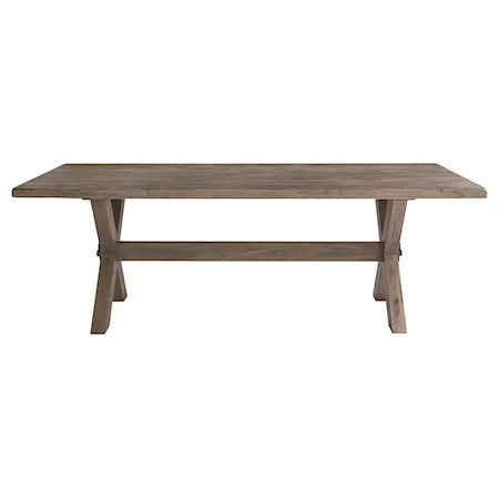 72" Rectangular Table with Industrial Style